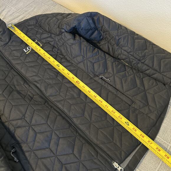 NEW Noble Equestrian Quilted Jacket Women's Size Large Black Insulated Warm - Picture 8 of 12
